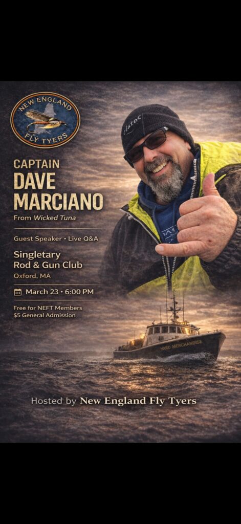 Guest Speaker: Captain Dave Marciano (Canceled - will reschedule)